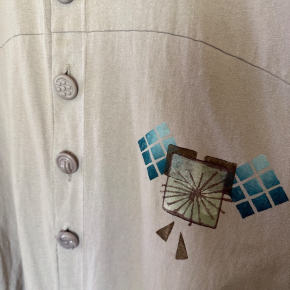 Bluefish Beige Top with original graphics - Picture 4 of 7